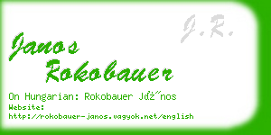 janos rokobauer business card